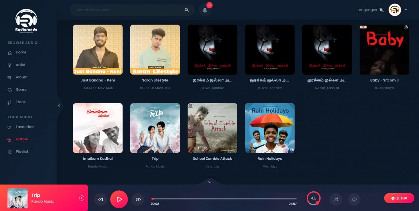 Web & mobile Application Development for Media and Podcasts