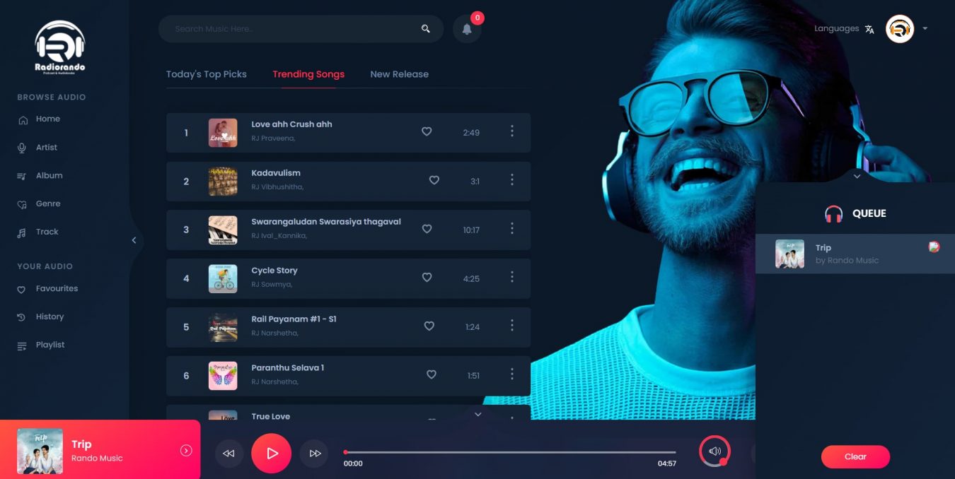 Web & mobile Application Development for Media and Podcasts