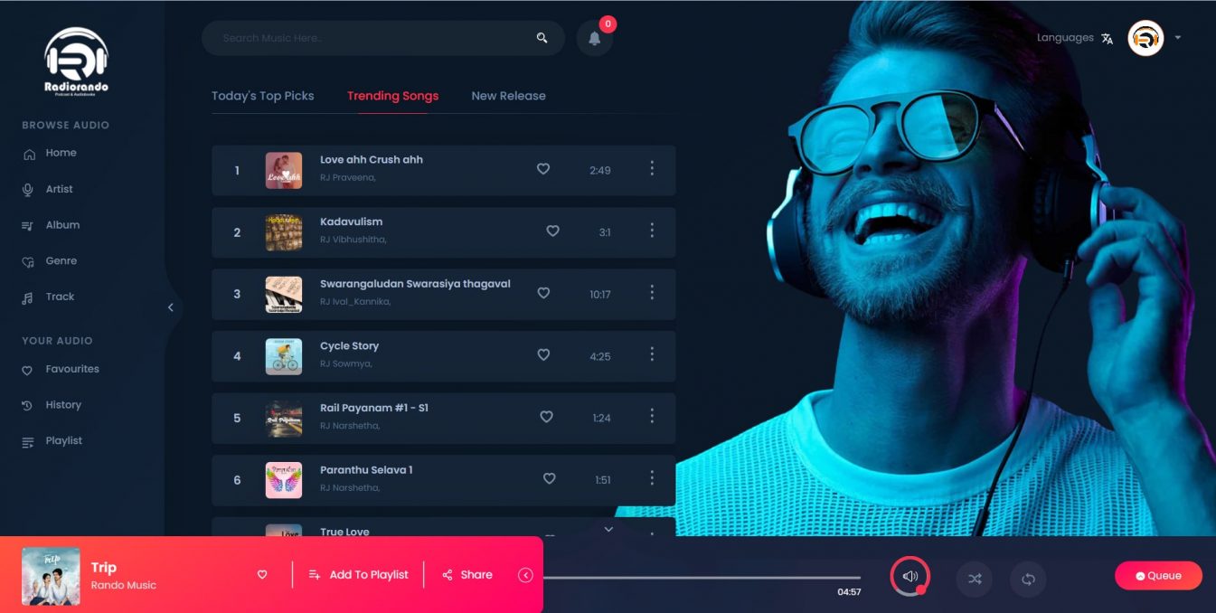 Web & mobile Application Development for Media and Podcasts